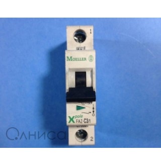 FAZ-C3/1 CIRCUIT BREAKER 277VAC 3A 1 POLE Moeller