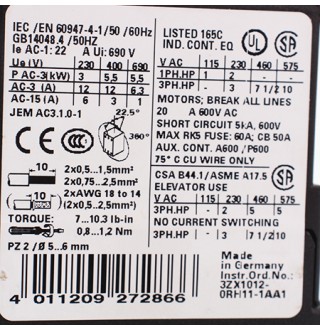 3RT1017-1BB41 Контактор Siemens