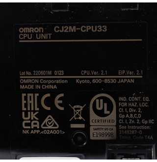 CJ2M-CPU33 Модуль ЦПУ Omron