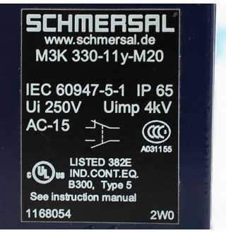 M3K 330-11y-M20 Выключатель концевой Schmersal