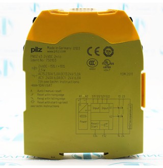 PNOZ S3 24VDC 2N/O 750103 Реле безопасности Pilz