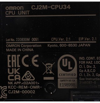 CJ2M-CPU34 Модуль ЦПУ Omron