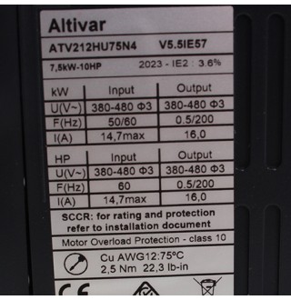 ATV212HU75N4 Преобразователь частоты Schneider Electric