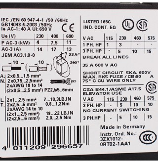 3RT1025-1AB00 Контактор Siemens