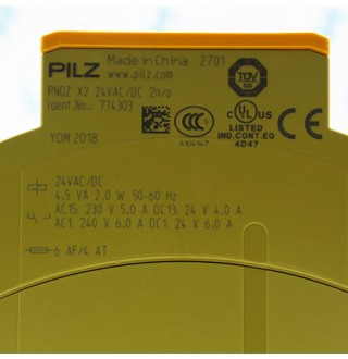 PNOZ X2 24VAC/DC 2N/O 774303 Реле безопасности Pilz