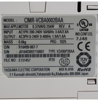 CIMR-VCBA0002BAA Преобразователь частотный компактный Yaskawa (с хранения)