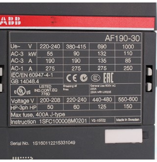 1SFC100008M0201 Контактор ABB