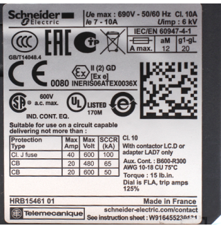 LRD14 Реле перегрузки Schneider Electric