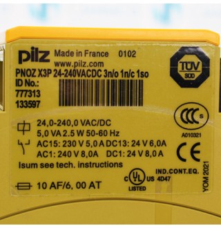 PNOZ X3P 24-240VACDC 3N/O 1N/C 1SO 777313 Реле безопасности Pilz