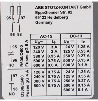 1SAZ721201R1038 Реле перегрузки тепловое ABB