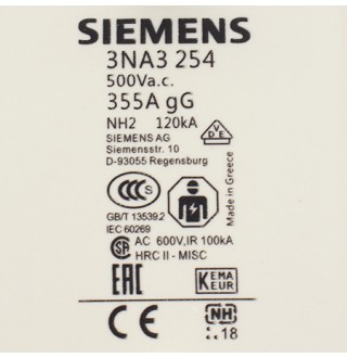 3NA3254 Предохранитель Siemens