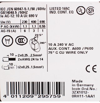 3RH1122-2BB40 Контактор Siemens