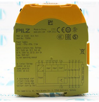 PNOZ S4 C 24VDC 3 N/O 1 N/C 751104 Реле безопасности Pilz