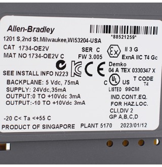 1734-OE2V Модуль аналогового вывода Allen-Bradley