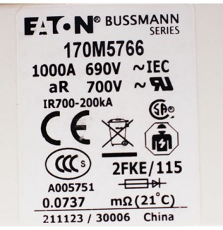 170M5766 Предохранитель Bussmann/Eaton