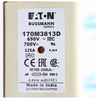 170M3813D Предохранитель быстродействующий Bussmann/Eaton