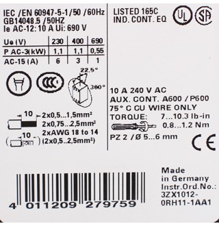 3RH1140-1AF00 Контактор Siemens