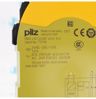 PNOZ S10 C 24VDC 4 N/O 1 N/C 751110 Модуль расширения Pilz